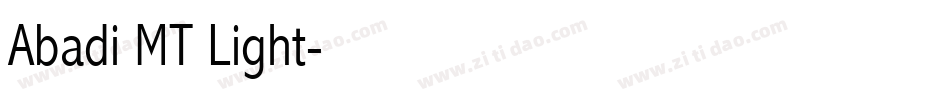 Abadi MT Light字体转换